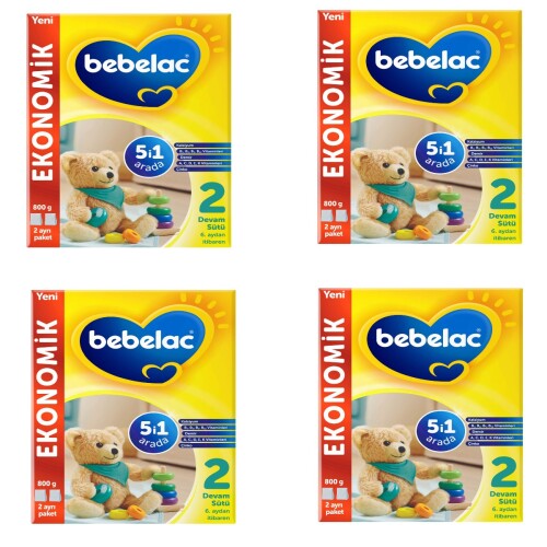 2 Numara Devam Sütü 800 Gr X 4 Adet - Bebelac