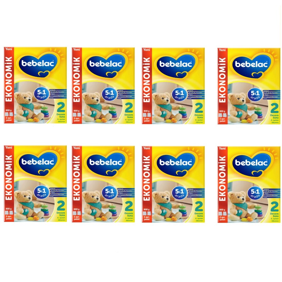 2 Numara Devam Sütü 800 Gr X 8 Adet - 1