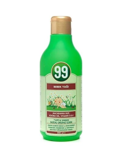 99 Nemlendirici Bebek Yağı 200ml - 99 Bebek