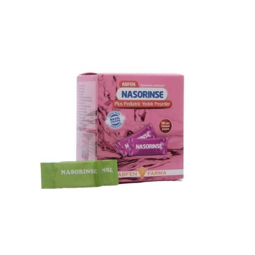 Abfen Nasorinse Plus Pediatric Yedek Poşetler Yüksek Hacimli Nazal Yıkama 50’li - Abfen Farma