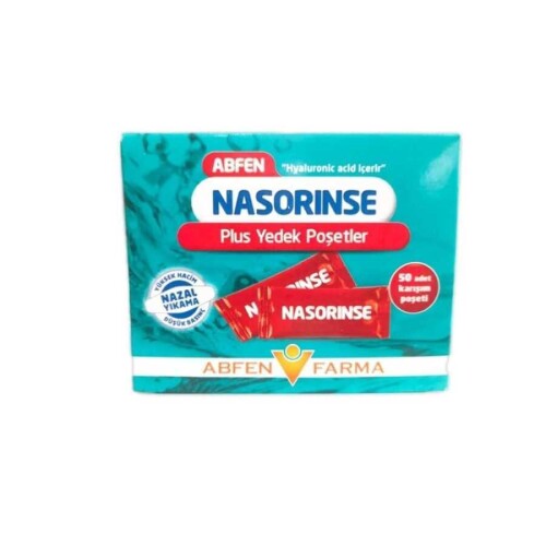 Abfen Nasorinse Plus Yedek Poşetler Yüksek Hacimli Nazal Yıkama 50’li - Abfen Farma
