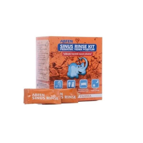 Abfen Sinus Rinse Kit Pediatric Yedek Poşetler Yüksek Hacimli Nazal Yıkama 50’li - Abfen Farma