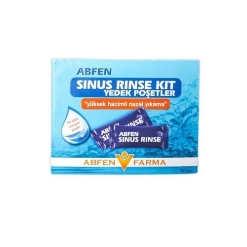 Abfen Sinus Rinse Kit Yedek Poşetler Yüksek Hacimli Nazal Yıkama 50’li - Abfen Farma