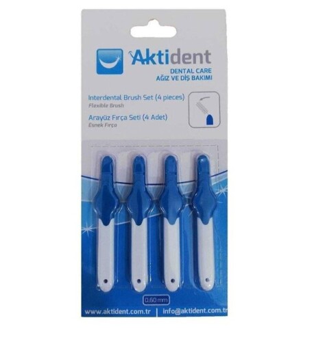 Aktident Arayüz Fırçası Mavi 3.0 Mm 4 Adet - Aktident