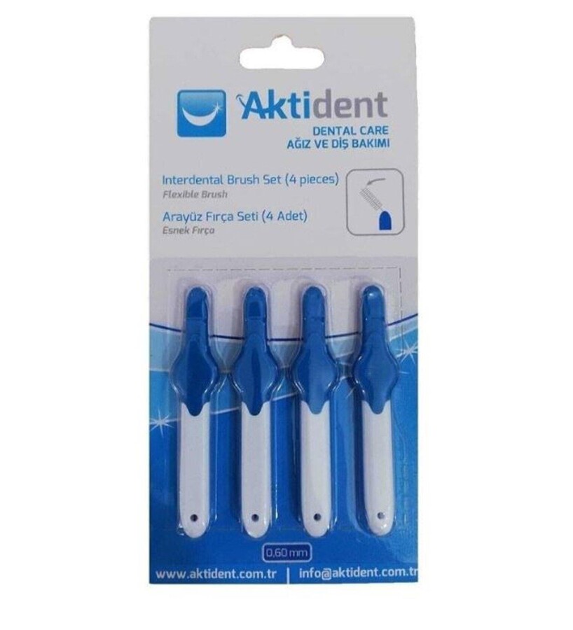 Aktident Arayüz Fırçası Mavi 3.0 Mm 4 Adet - 1