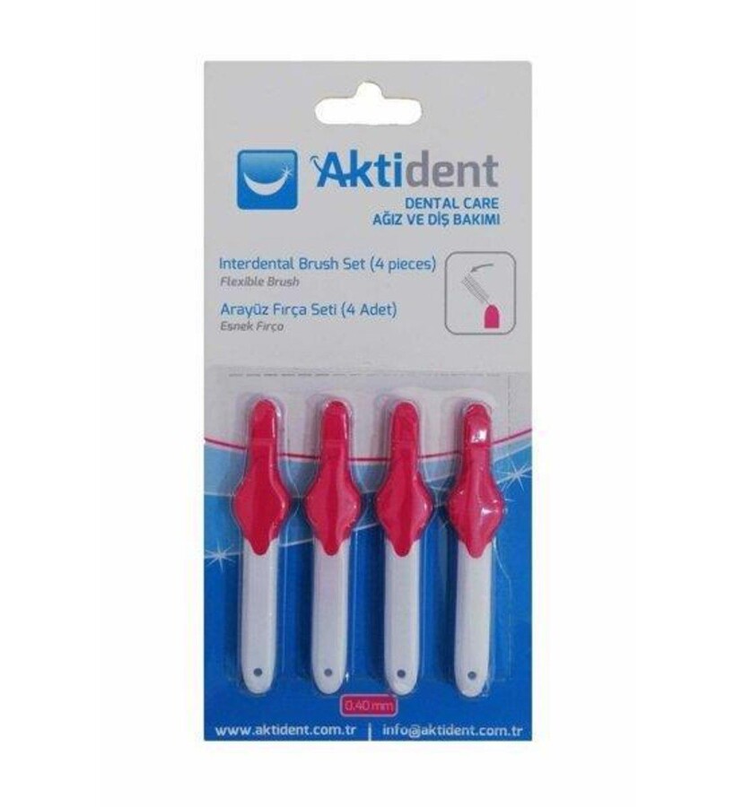 Aktident Arayüz Fırçası Pembe 1.8 Mm 4 Adet - 1