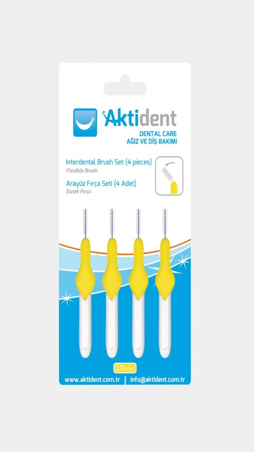 Aktident Arayüz Fırçası Sarı 3.5 Mm 4 Adet - 1