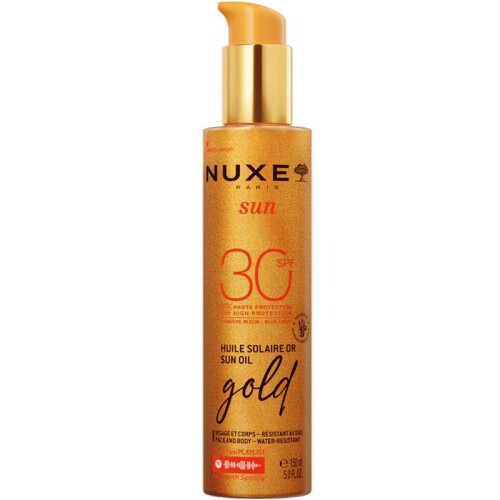 Altın Işıltılı Bronzlaştırıcı Güneş Koruyucu Yağ SPF30 150 ml - Nuxe