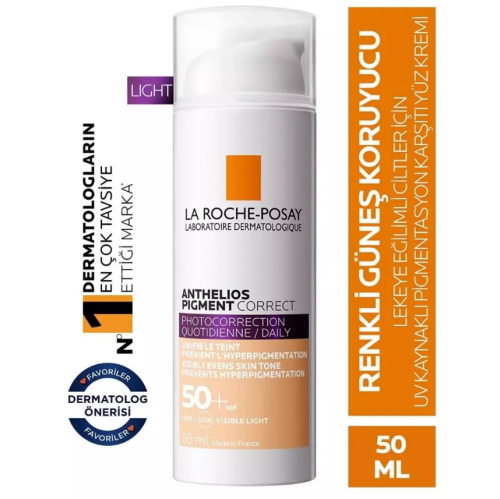 Anthelios Pigment Correct Renkli Güneş Kremi SPF50+ 50ml Light - 2