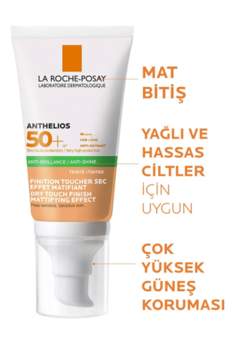 Anthelios UVMUNE 400 Tinted Oil Control Gel-Cream SPF50+ Renkli Güneş Kremi 50ml - 2