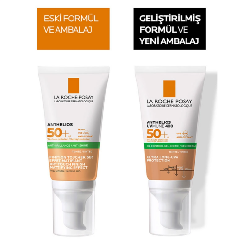 Anthelios UVMUNE 400 Tinted Oil Control Gel-Cream SPF50+ Renkli Güneş Kremi 50ml - 3