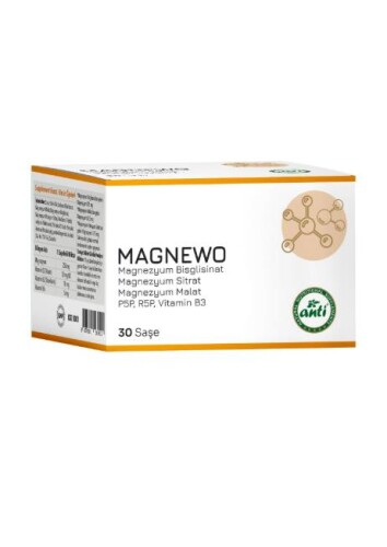 Anti Magnewo Efervesan Magnezyum 30 Saşe - Anti Naturel