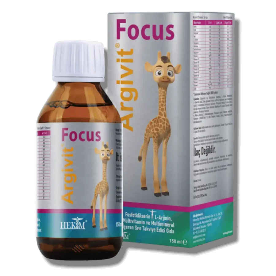 Argivit Focus Multivitamin ve Multimineral Takviye Edici Gıda 150ml - 1