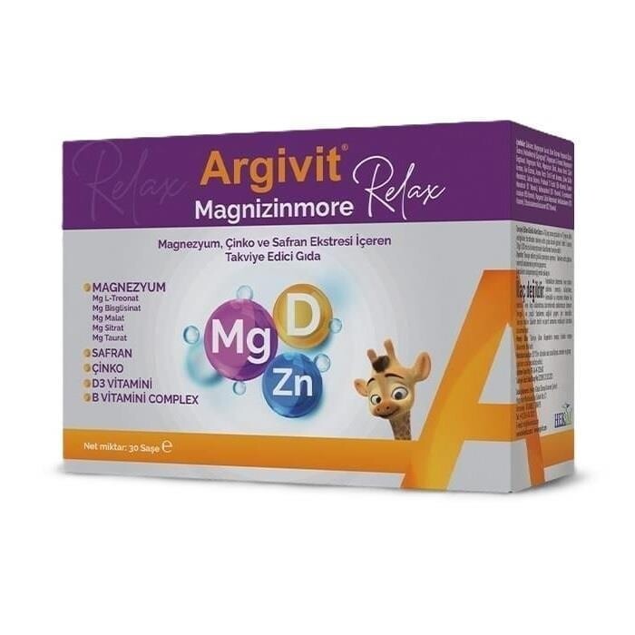 Argivit Magnizinmore Relax 30 Saşe - 1