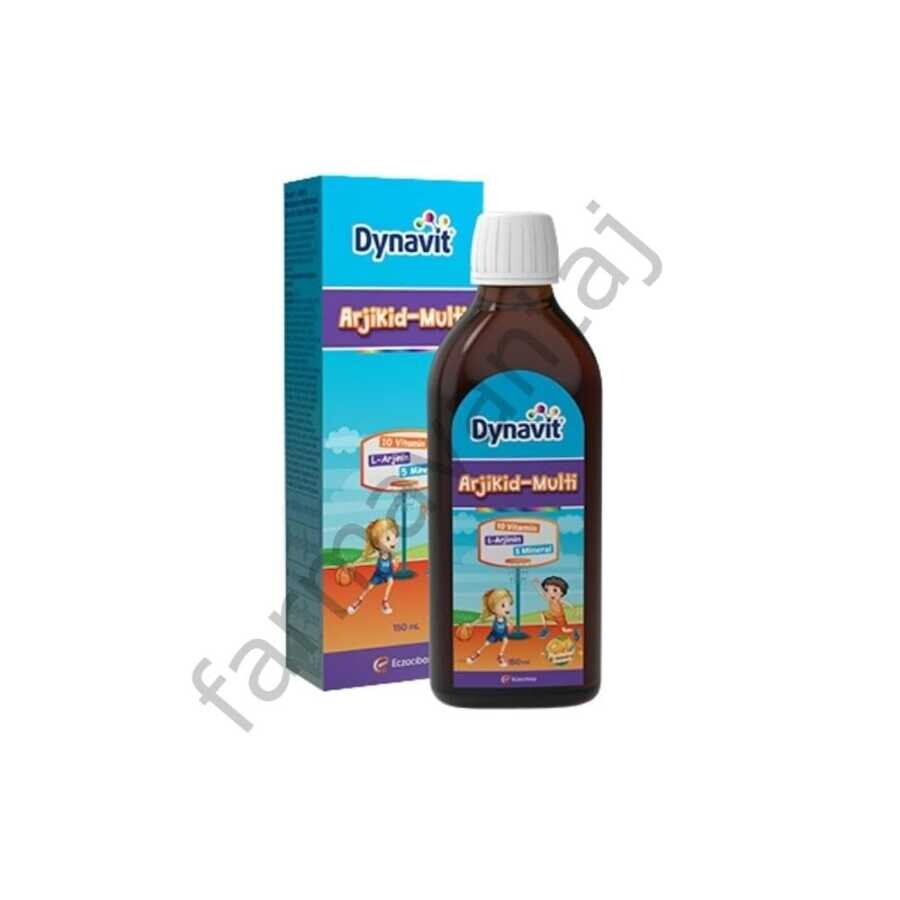 Arjikid-Multi L-Arjinin, Multivitamin ve Multimineral İçeren Portakal Aromalı Sıvı Takviye Edici Gıda 150ml - 1