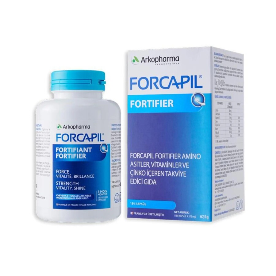 Arkopharma Forcapil Fortifier Hair Nails 180 Kapsül - 1
