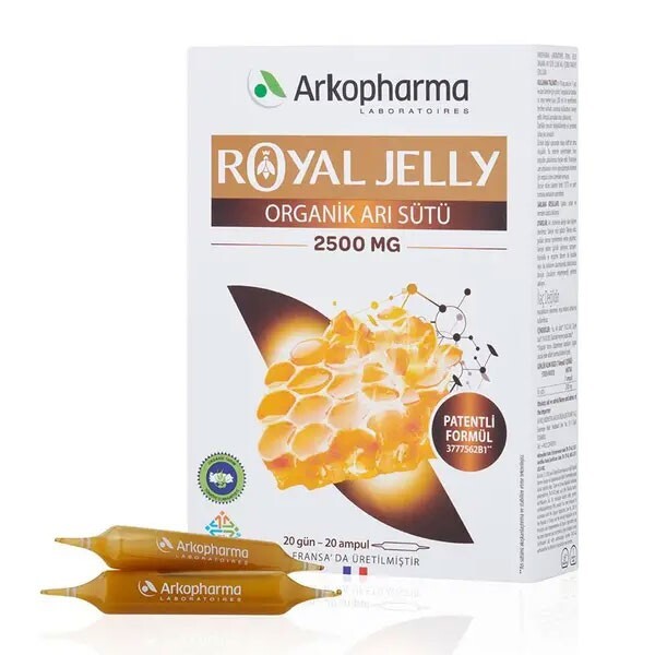 Arkopharma Royal Jelly Organik Arı Sütü 2500 mg 20 Ampul - 1