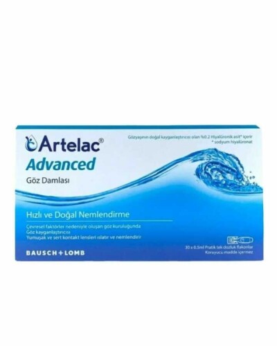 Artelac Advanced Tek Dozluk Göz Damlası 30 X 0,5 ml - Bausch Lomb