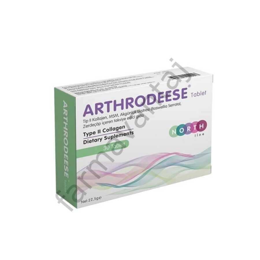 Arthrodeese Tip II Kollajen, MSM, Akgünlük Ekstresi (Boswellia Serrata), Zerdeçöp İçeren Takviye Edici Gıda 30 Tablet - 1