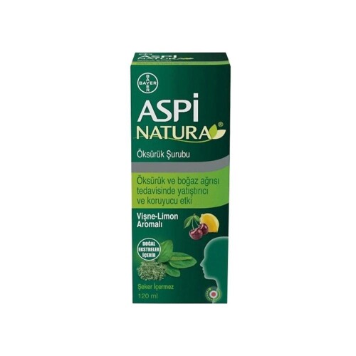 Aspi Natura Öksürük Şurubu Vişne-Limon Aromalı 120ml - Bayer