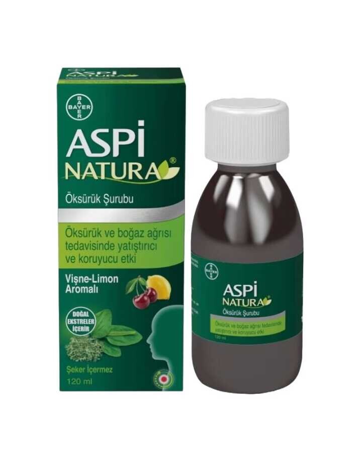 Aspi Natura Öksürük Şurubu Vişne-Limon Aromalı 120ml - 1