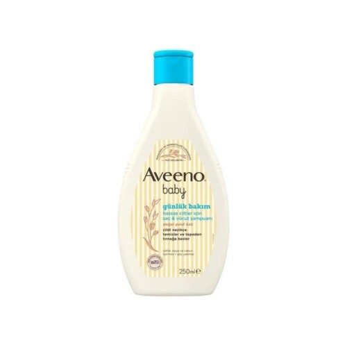 Aveeno Baby Hassas Ciltler İçin Günlük Bakım Saç ve Vücut Şampuanı 250 ml - Johnson&Johnson