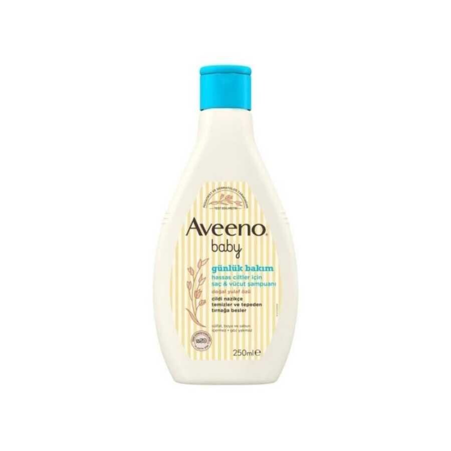 Aveeno Baby Hassas Ciltler İçin Günlük Bakım Saç ve Vücut Şampuanı 250 ml - 1