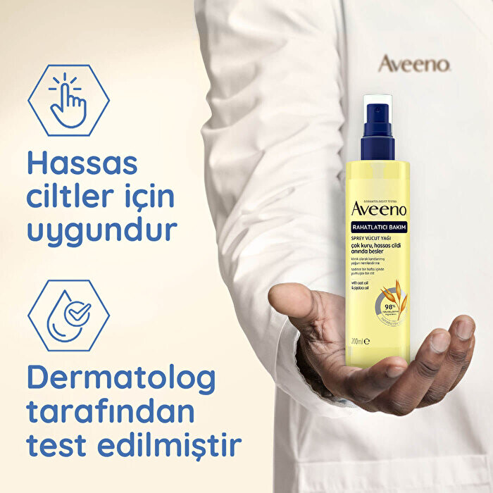 Aveeno Skin Relief Cilt Rahatlatıcı Vücut Yağı Spreyi 200 ml - 4