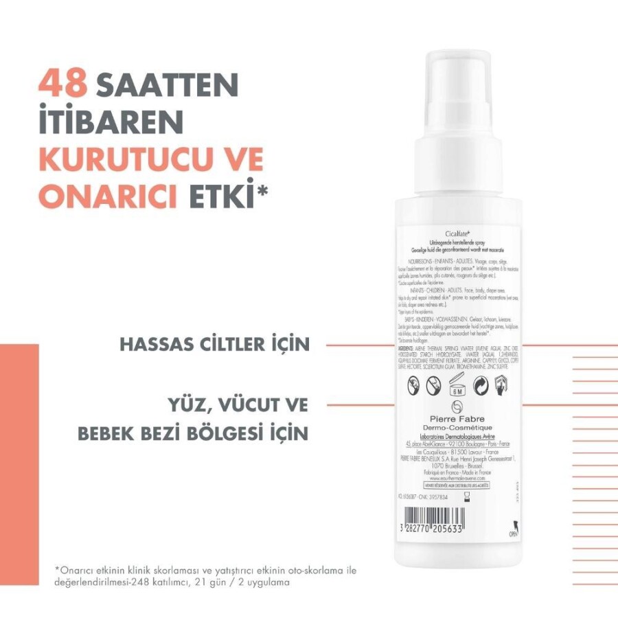 Avene Cicalfate Hassas Ciltler için Kurutucu Sprey 100 ml - 3