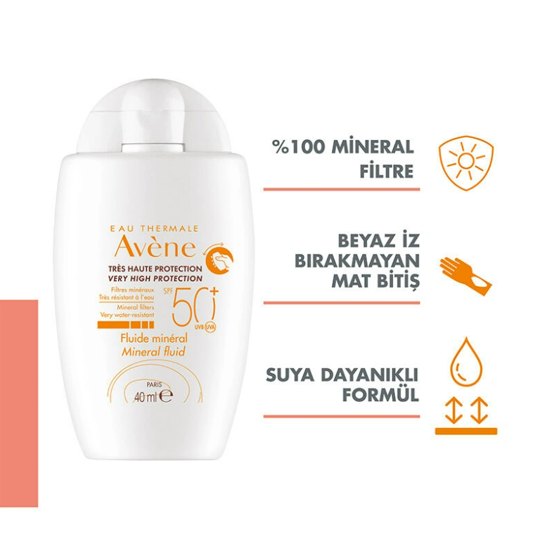 Avene Mineral Sıvı Güneş Kremi SPF50+ 40 ml - 2