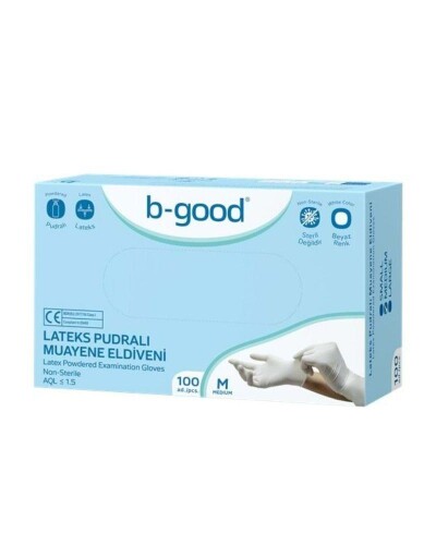B Good Eldiven Pudralı Medium 100lü - B-Good