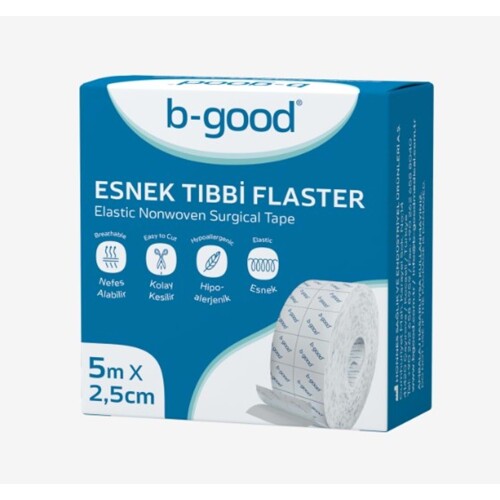 B Good Flaster Fix Esnek 5mt X 2,5 Cm - B-Good