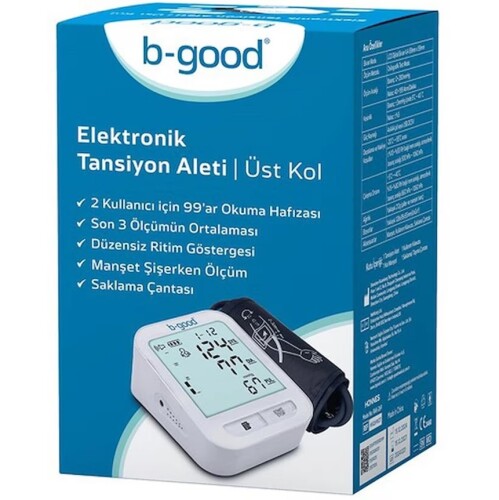 B-Good Tansiyon Aleti Geniş Ekran Hafizalı Rak-269 - B-Good