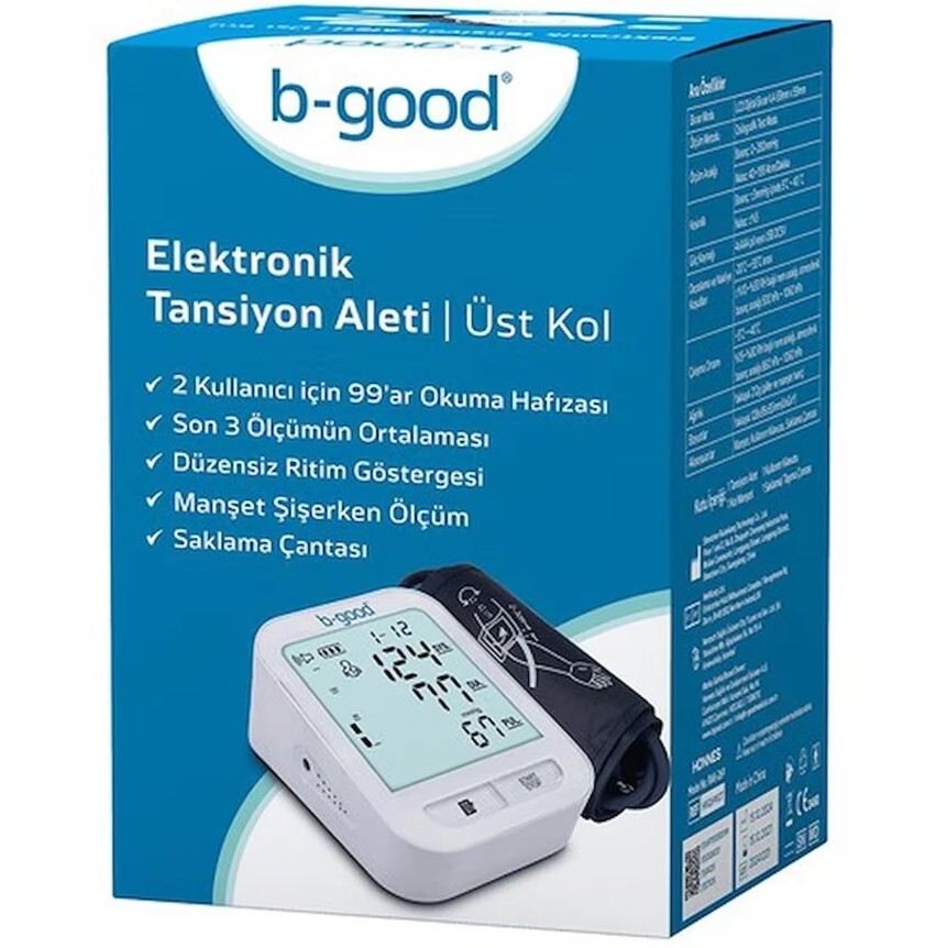 B-Good Tansiyon Aleti Geniş Ekran Hafizalı Rak-269 - 1
