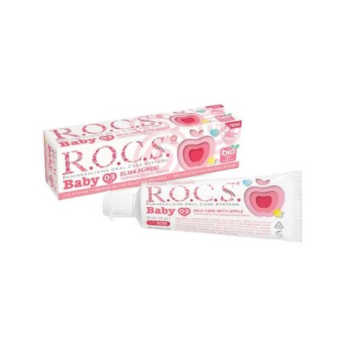 Baby Elma Püresi Tadında 0-3 Yaş Florürsüz Diş Macunu 35ml - R.O.C.S.