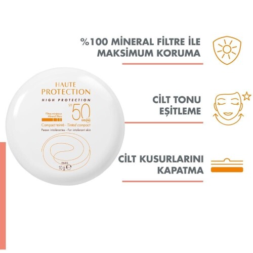 Avene Beige Kompakt Pudra SPF50+ 10 gr - 3