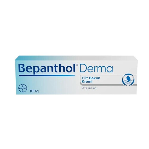 Bepanthol Derma El Ve Yüz İçin Günlük Nemlendirici Cilt Bakım Kremi 100gr - Bayer