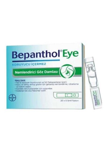 Bepanthol Eye Nemlendirici Göz Damlası Tekli Doz 20x0.5ml Flakon - Bepanthol