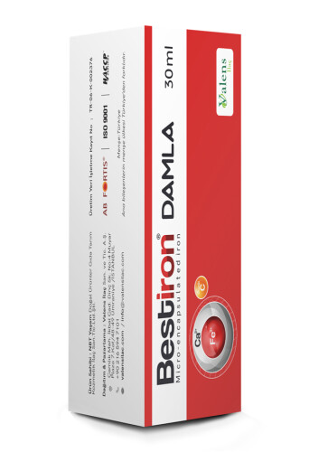 Bestiron Damla Demir ve C Vitamini İçeren Takviye Edici Gıda 30ml - Valens