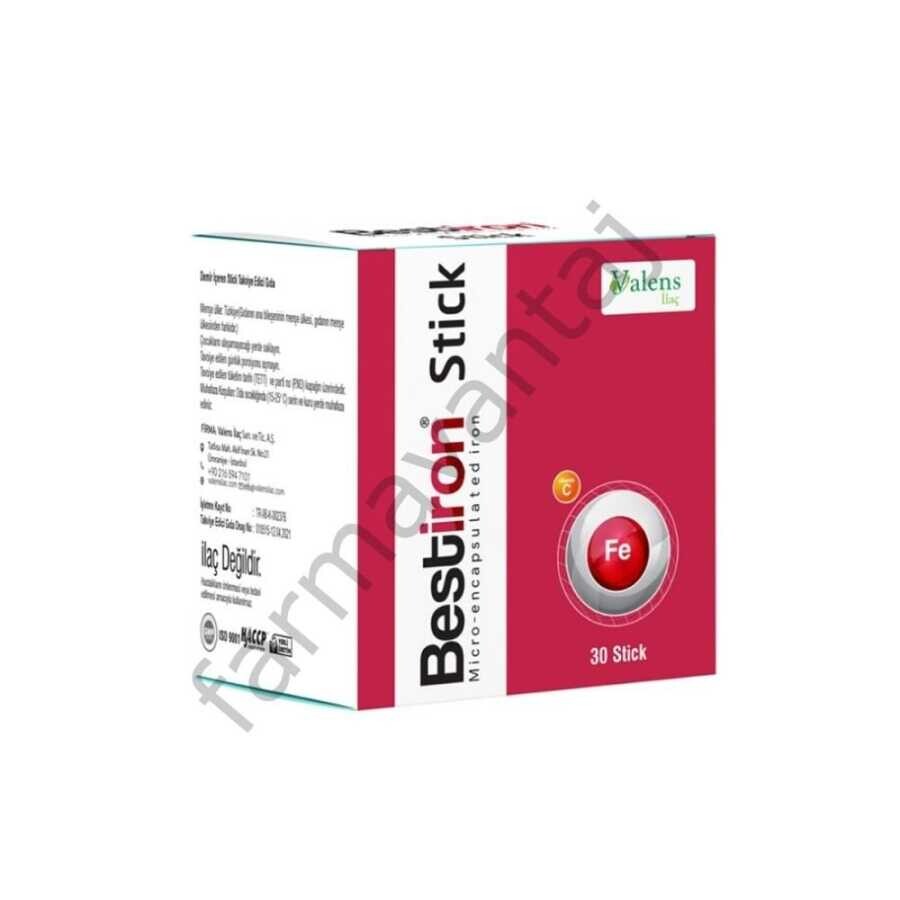 Bestiron Stick Demir Ve C Vitamini İçeren Takviye Edici Gıda 30 Stick Saşe - 1