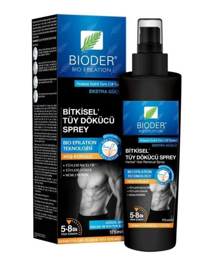 Bioder Erkekler İçin Bitkisel Tüy Dökücü Sprey 175 ml - 1