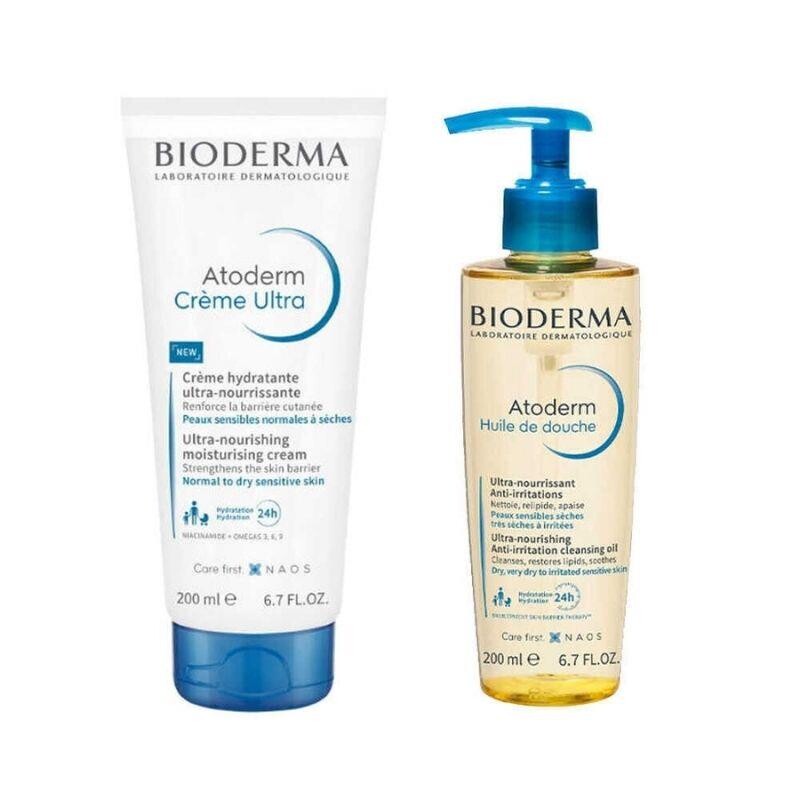 Bioderma Atoderm Cream 200ml + Shower Oil 200 ml - 1