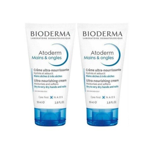 Bioderma Atoderm Hand and Nail Cream 2x50 ml El ve Tırnak Bakım Kremi İkiz Set - Bioderma