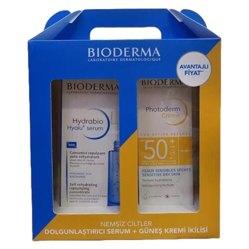 Bioderma Nemsiz Ciltler İçin Dolgunlaştırıcı Serum + Güneş Kremi İkilisi - Bioderma