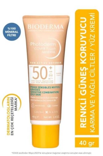 Bioderma Photoderm Cover Touch Mineral Spf50+ 40 gr - Very Light - 2