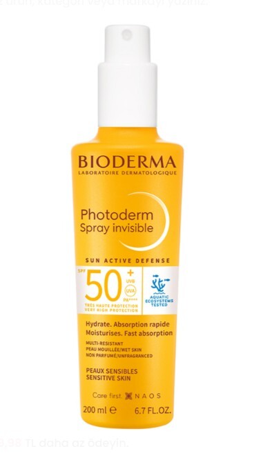 Bioderma Photoderm SPF50+ Güneş Koruyucu Sprey 200 ml - 1