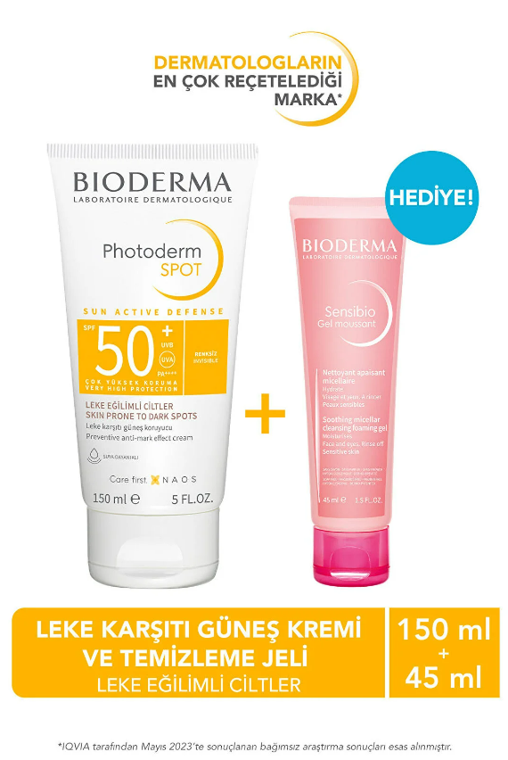 Bioderma Photoderm SPOT 150ml + Temizleme Jeli Set - 2