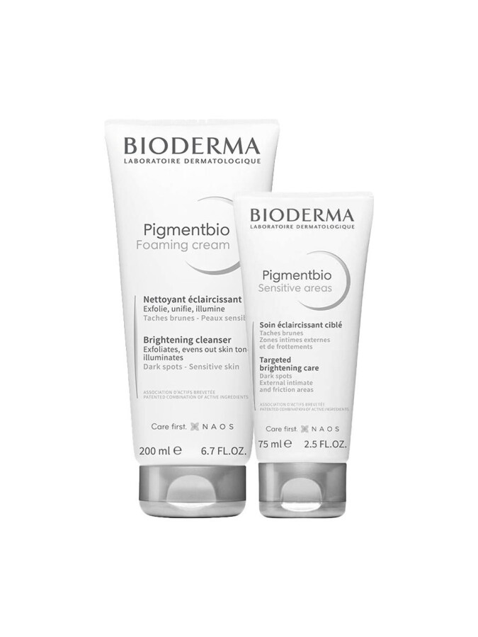Bioderma Pigmentbio Sensitive Areas 75 ml + Pigmentbio Foaming Cream 200 ml Set - 1