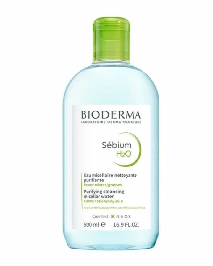 Bioderma Sebium H2O Yüz ve Makyaj Temizleme Suyu 500 ml - 1