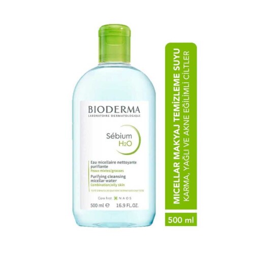 Bioderma Sebium H2O Yüz ve Makyaj Temizleme Suyu 500 ml - 2